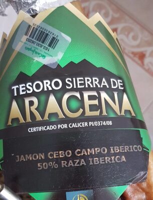 Jamon sierra aracena - Nutrition facts