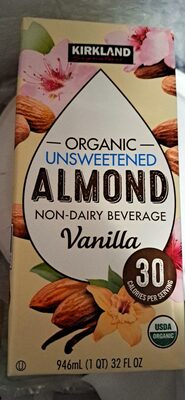 Organic Unsweetened Almond Non-Diary Beverage Vanilla - Product