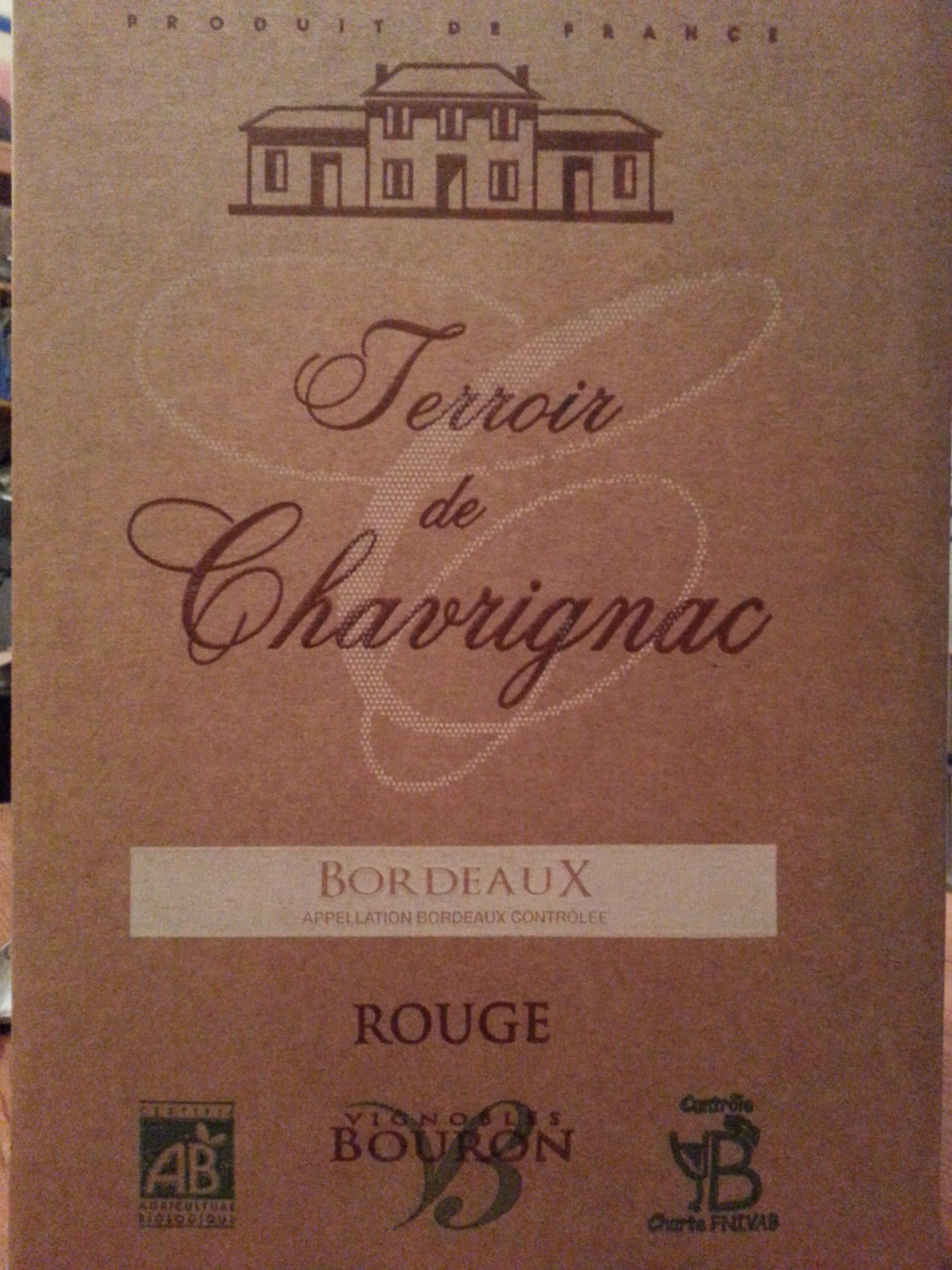 Terroir de Chavrignac, bordeaux - Product - fr