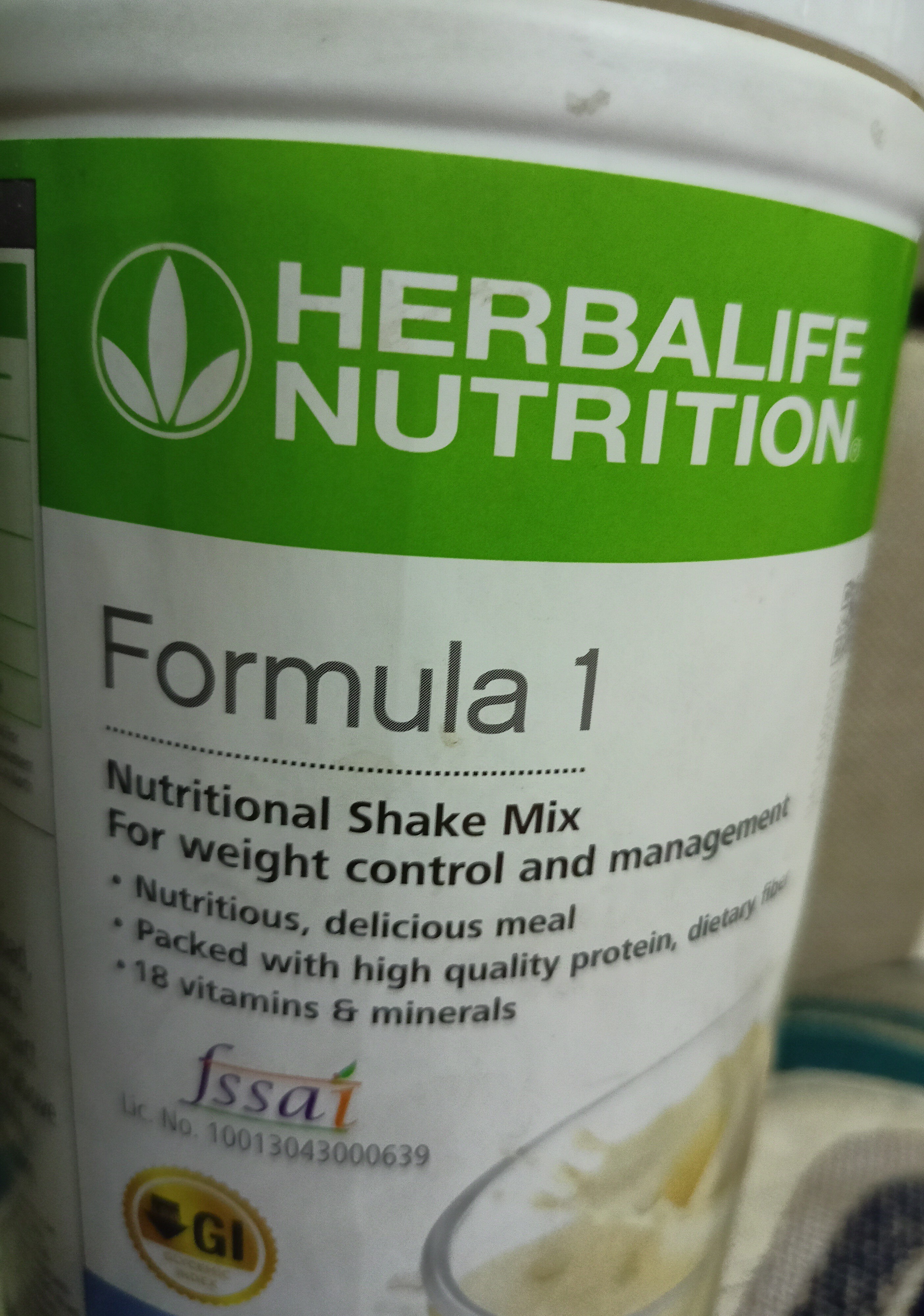 formula 1 - Ingredients