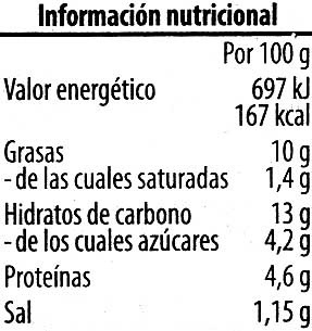 Paté vegetariano Pimiento Anacardo - Voedingswaarden - es