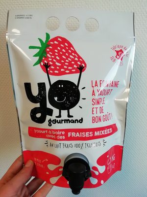 Yaourt à boire aux fraises mixées YOgourmand - Product - fr