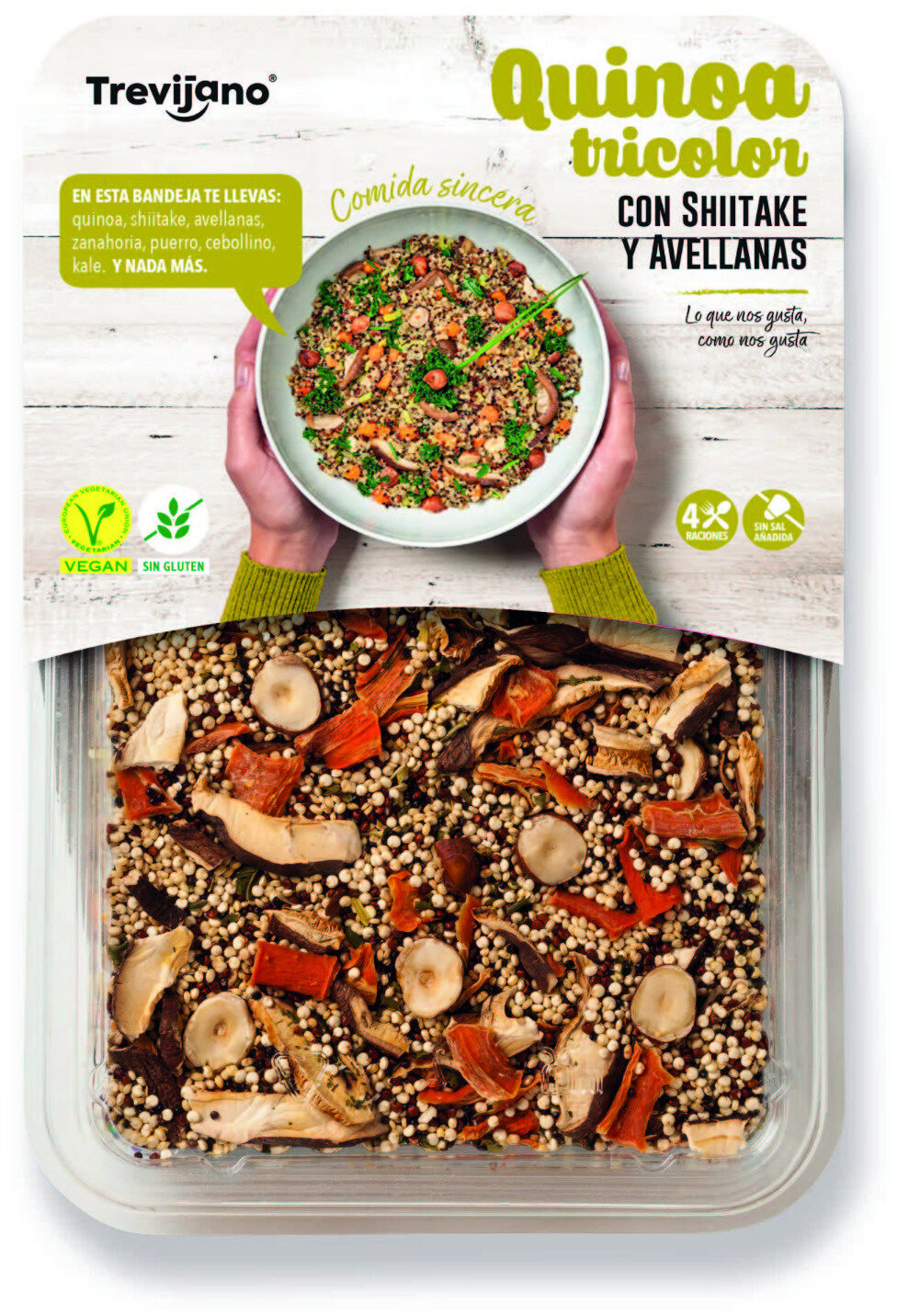 Quinoa tricolor con Shiitake y Avellanas - Product - es