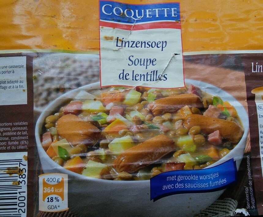 Coquette - Soupe de lentilles - Product - fr