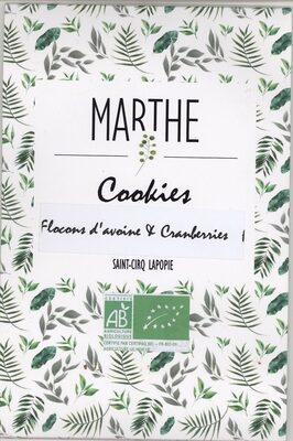 Cookies Flocons d'avoine & Cranberries - Produit