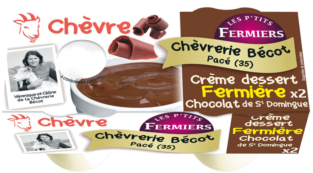 Crème dessert chèvre fermière Chocolat - Product - fr