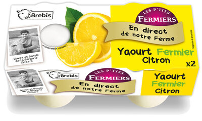Yaourt brebis fermier Citron - Product - fr