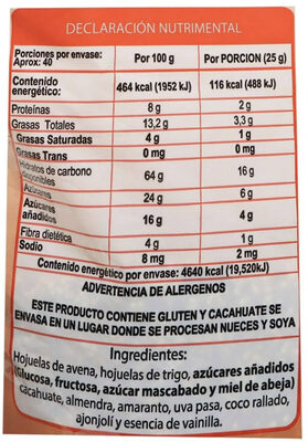 Granola Don Luis de cereales horneados - Producto