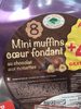 Mini muffins cœur fondant aux chocolat-noisettes - Produit