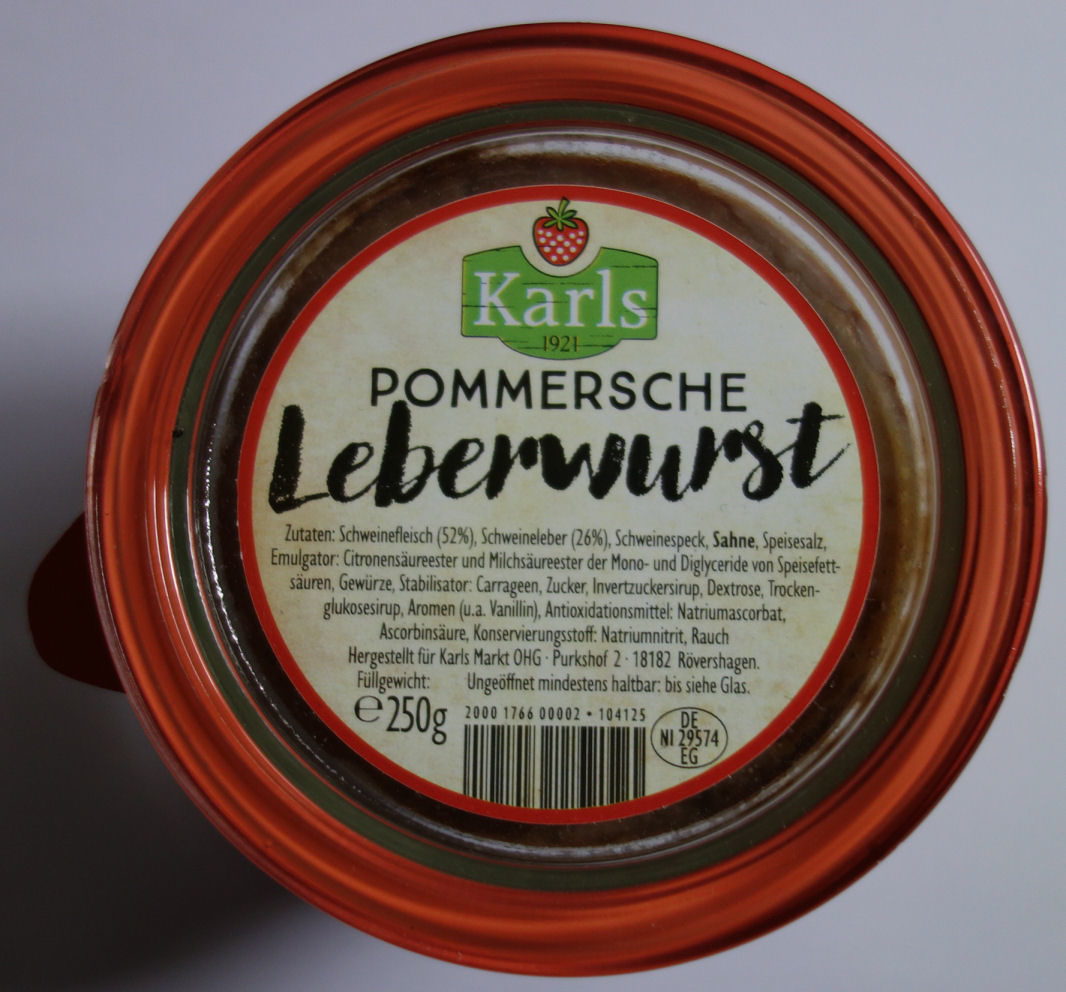 Pommersche Leberwurst - Produkt