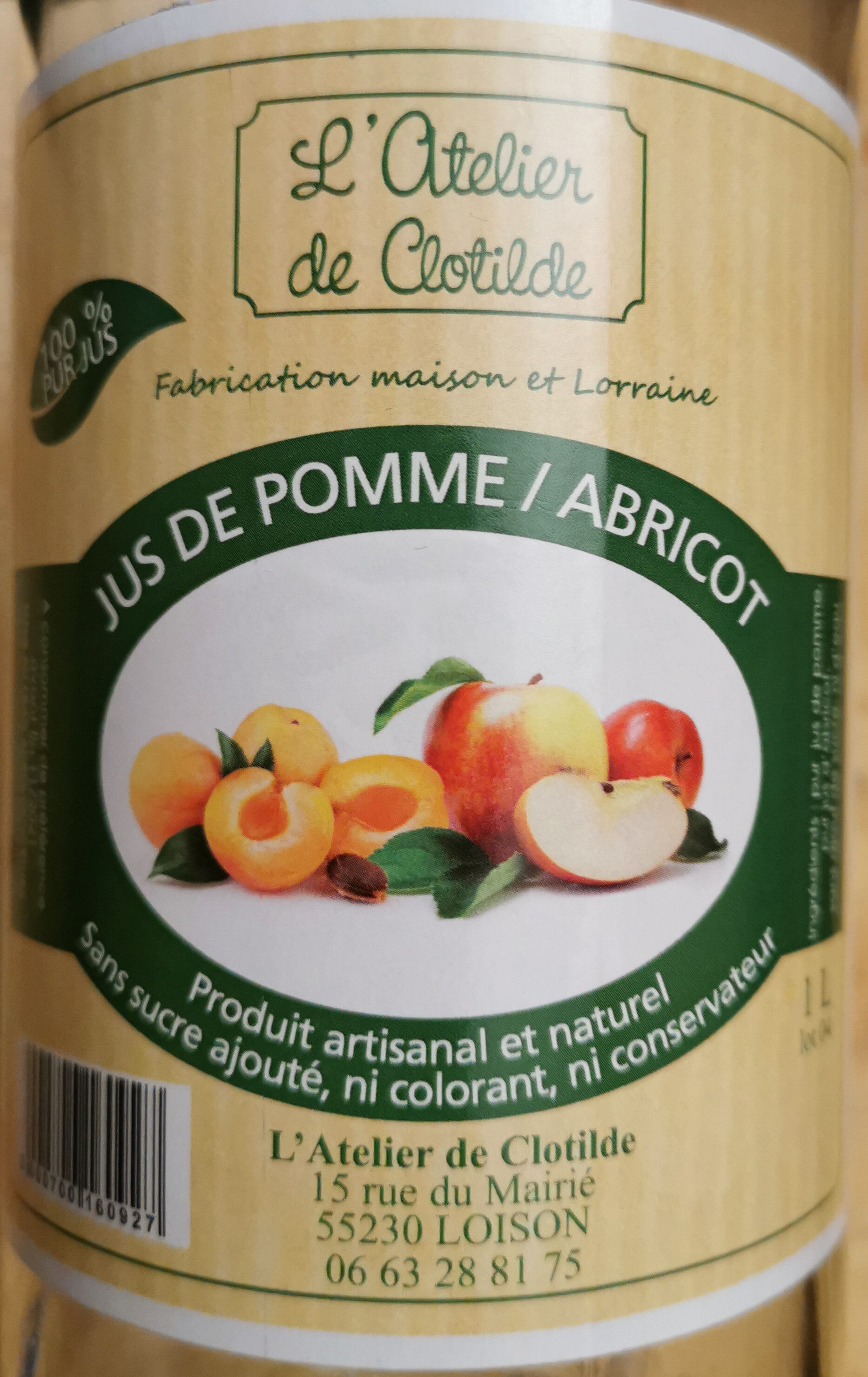 jus de pomme abricot - Produkt - fr