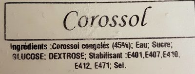 Corossol - Ingredients - fr