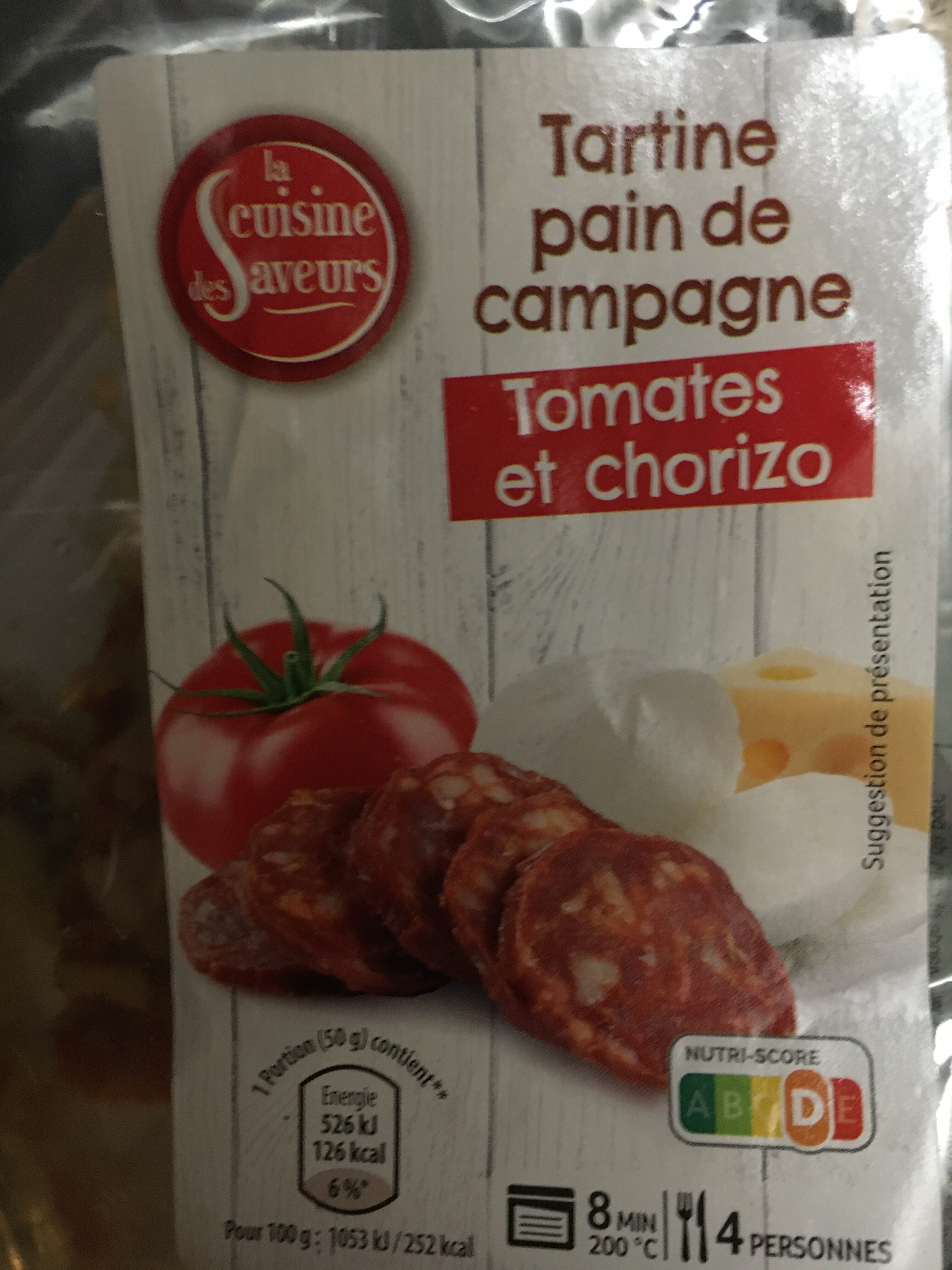 Tartine pain de campagne tomates et chorizo - Product - fr