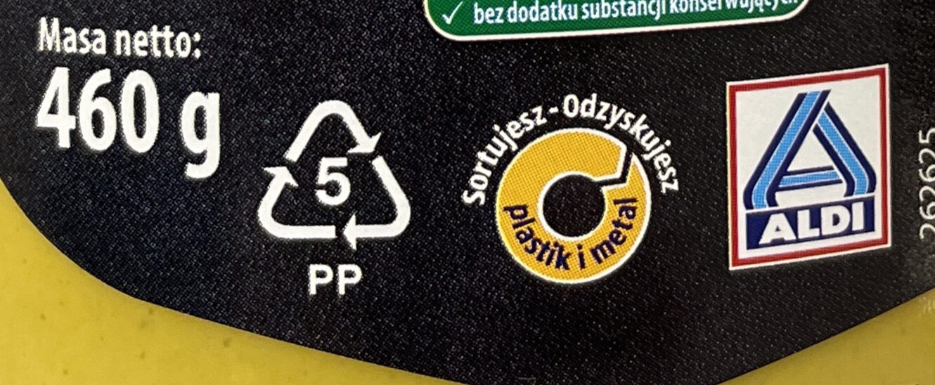 Musztarda miodowa - Instrukcje dotyczące recyklingu i / lub informacje na temat opakowania