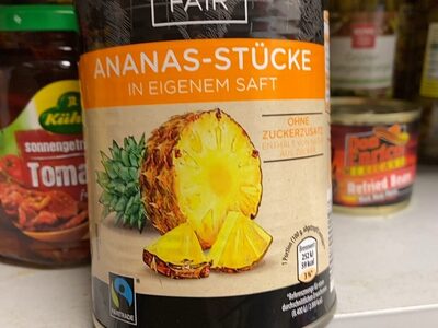 Ananas-Stücke in eigenem Saft - Product