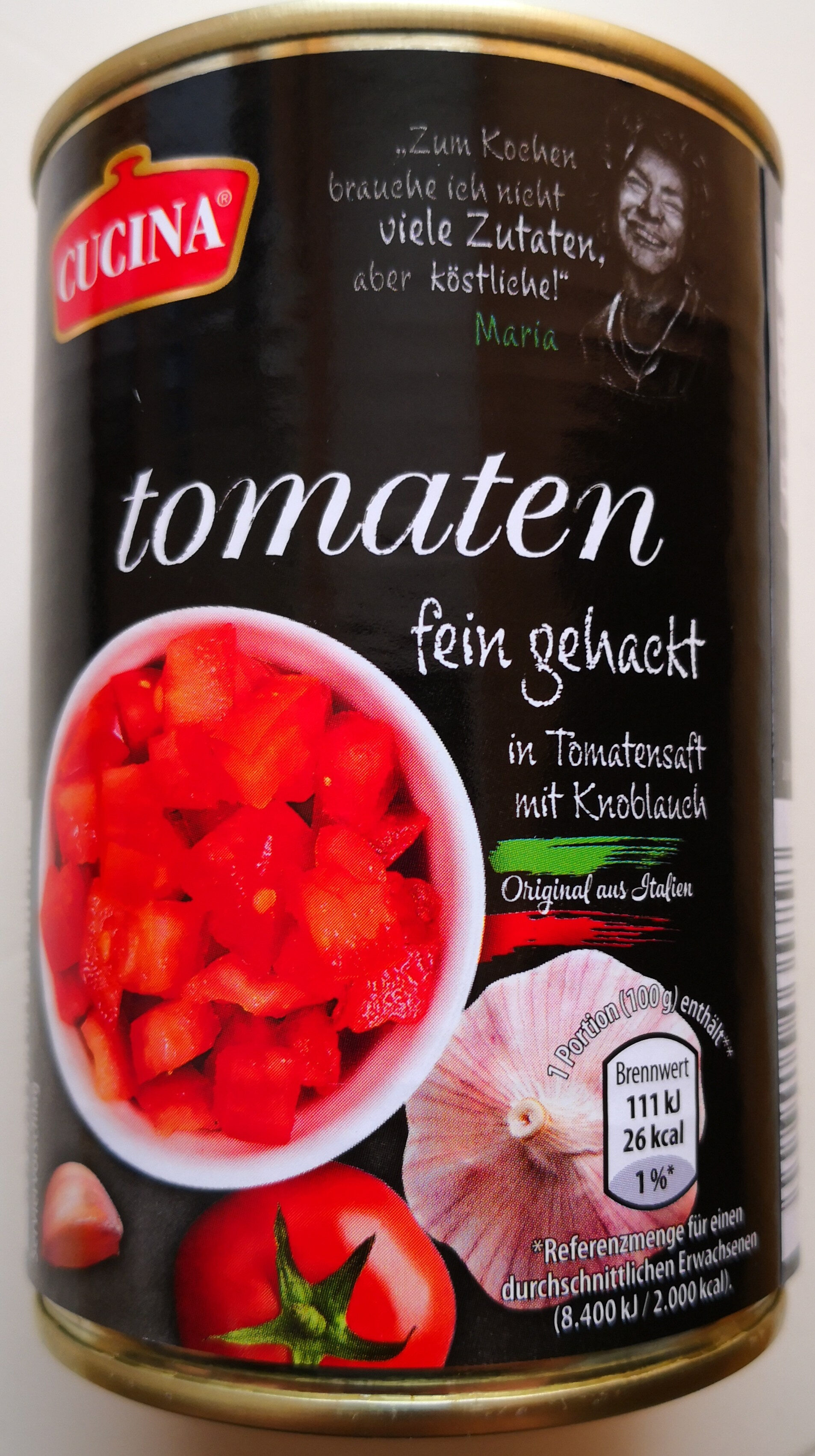 Tomaten fein gehackt - Produkt