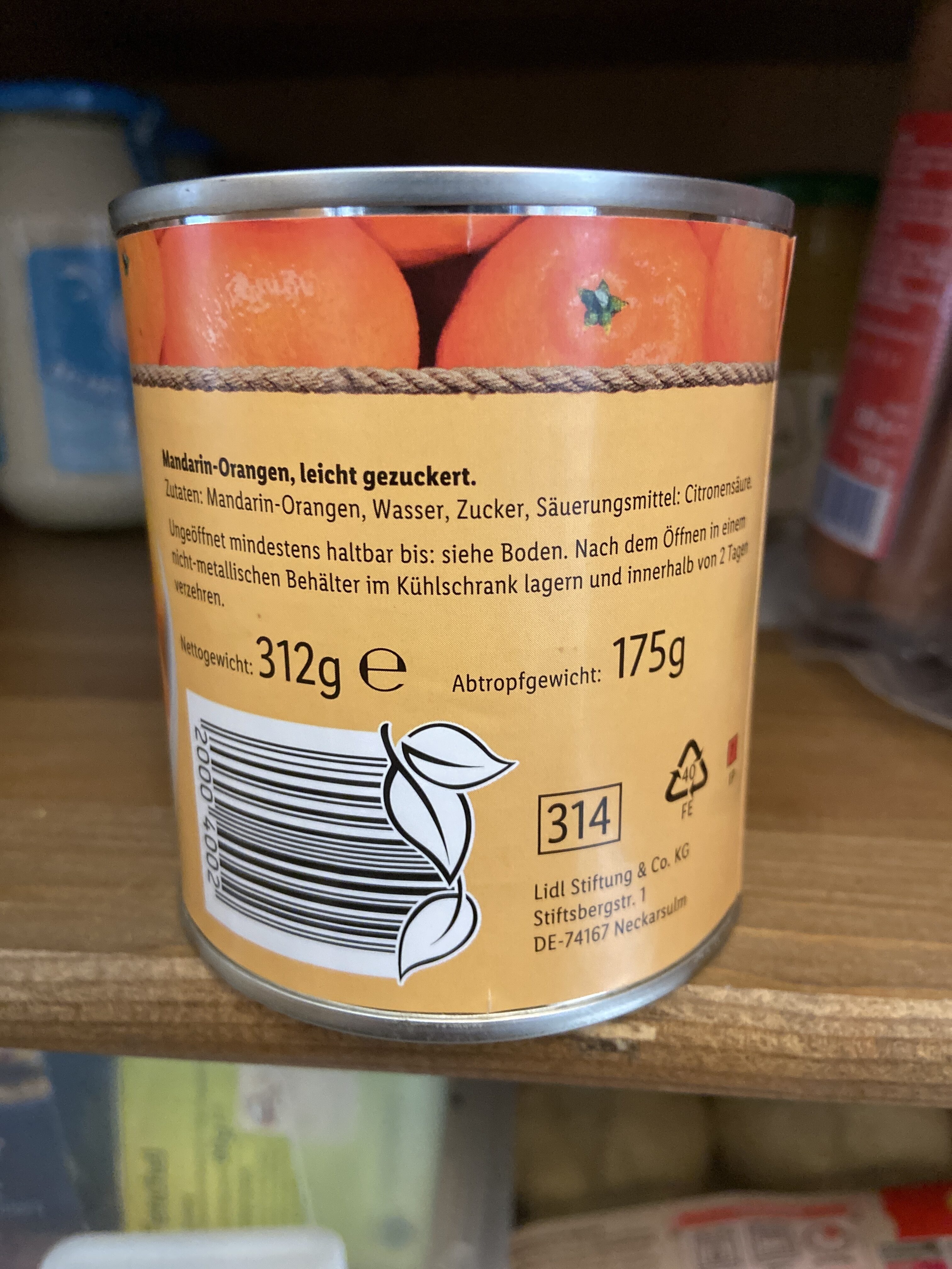 Mandarin-Orangen - Ingredients - de
