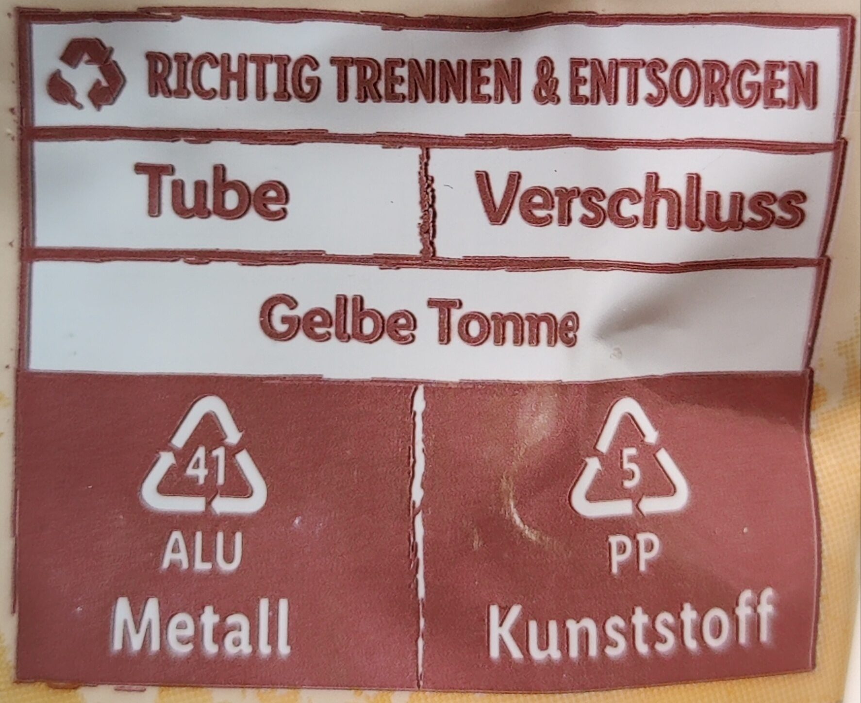 Tomatenmark - Recycling instructions and/or packaging information - de