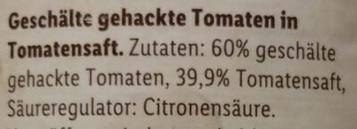 Gehackte Tomaten - Ingredients - de