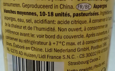 White Asparagus - Ingredienti
