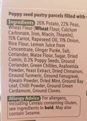 Samosas - Ingredients