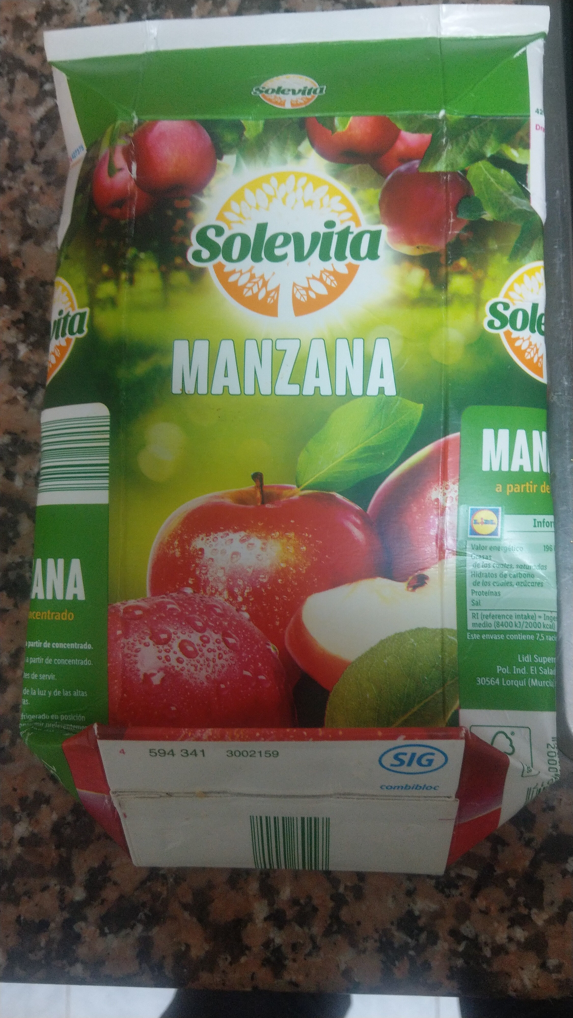 Zumo de Manzana - Producto