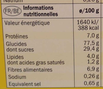 Boules céréales au chocolat - Nutrition facts - fr