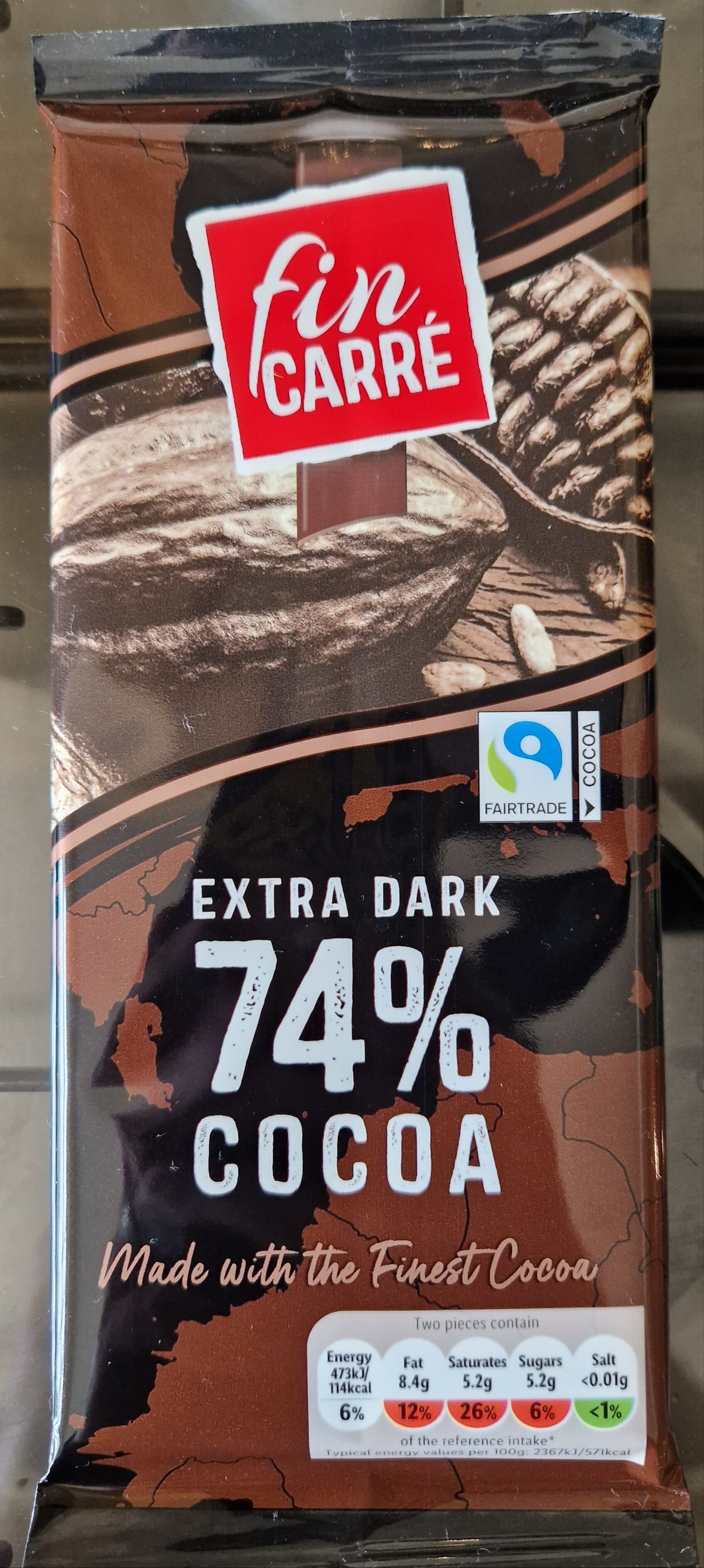 Тъмен шоколад 74% какао - Product - en