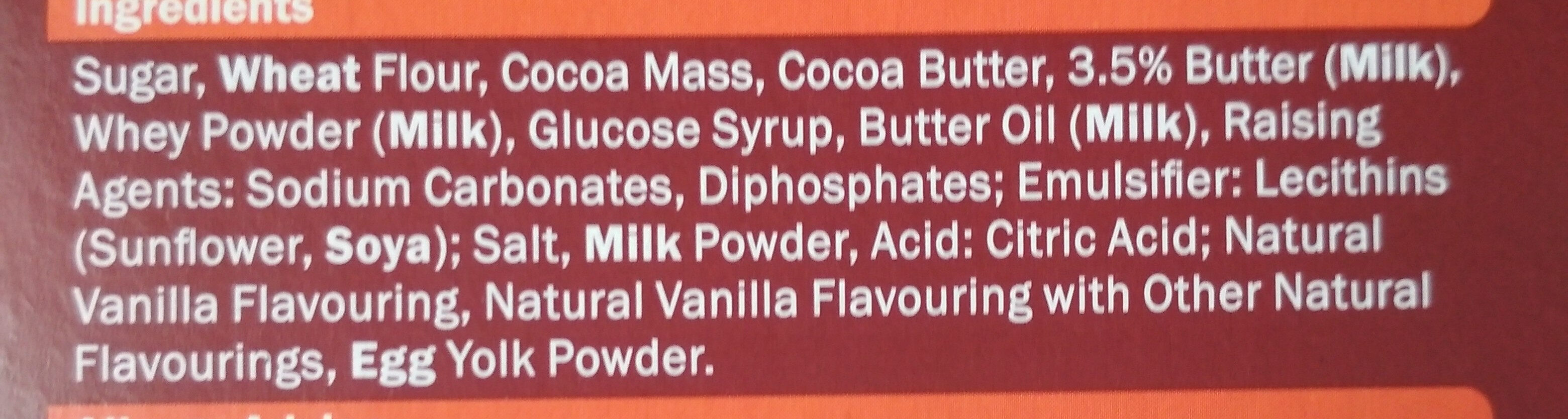 Dark Chocolate Butter Biscuits - Ingrediënten - en