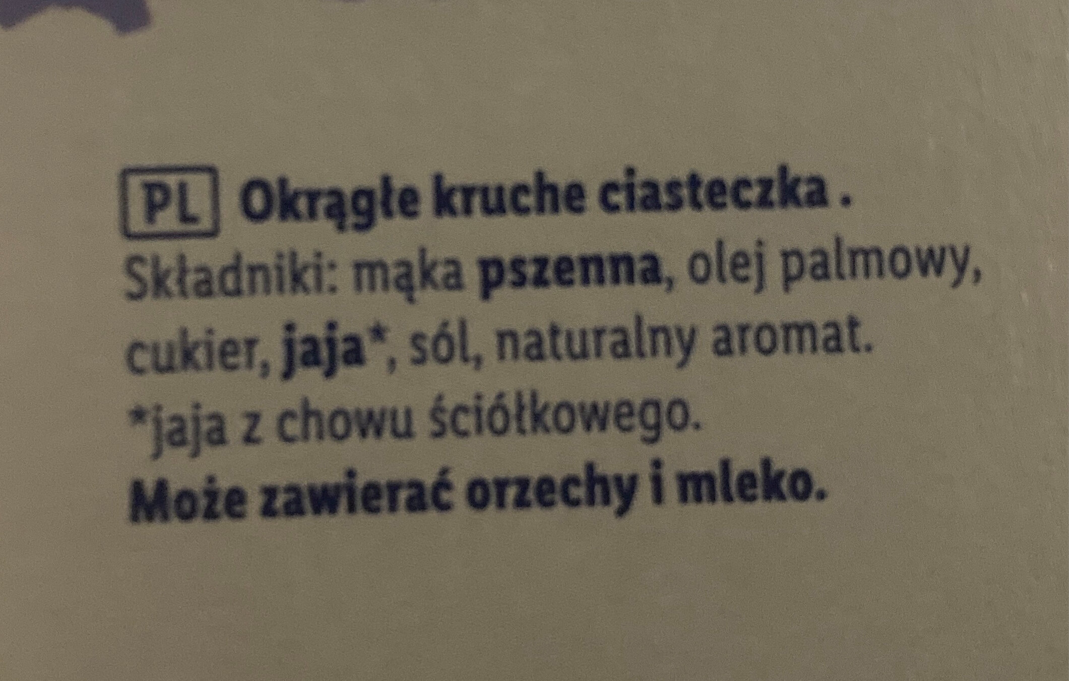 Ciastka Kruche - Składniki