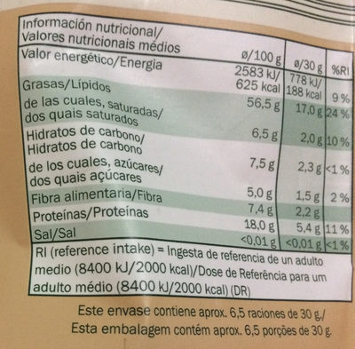 Veganer Kokosmilch Reis - Información nutricional