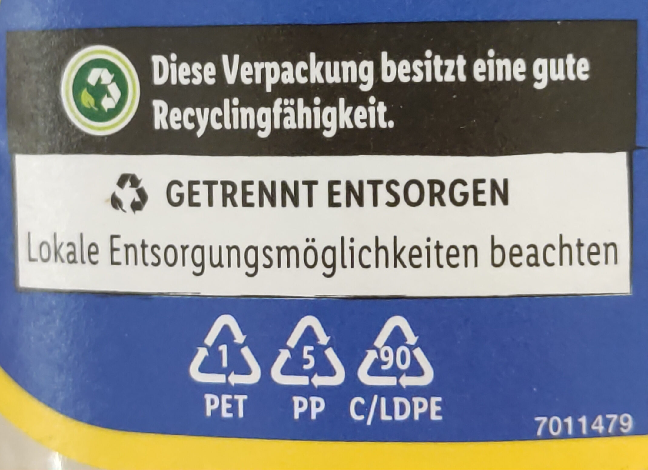 Delikatess Mayonnaise - Instruction de recyclage et/ou informations d'emballage - de