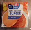 Chef Select Pork & Chicken Burger in a wheat bun - Producte