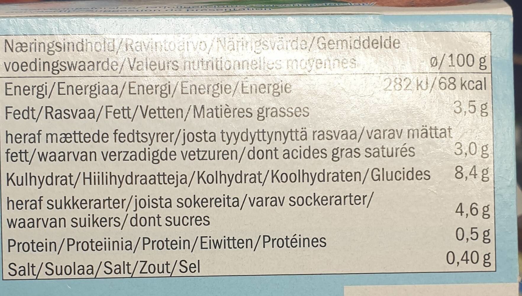 weiße Schokobons - Valori nutrizionali - en