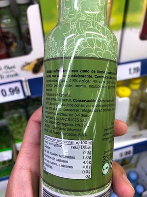 Te verde con limón - Ingredients