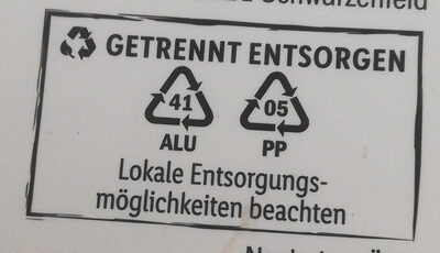 Frischkäse der Sahnige - Recycling instructions and/or packaging information - de