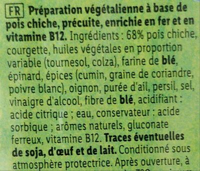 Falafel - Ingrediënten - fr