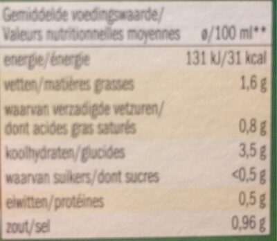 Soupe instantanée asperges - Voedingswaarden - fr