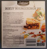 Boeuf bourguignon pie - Product