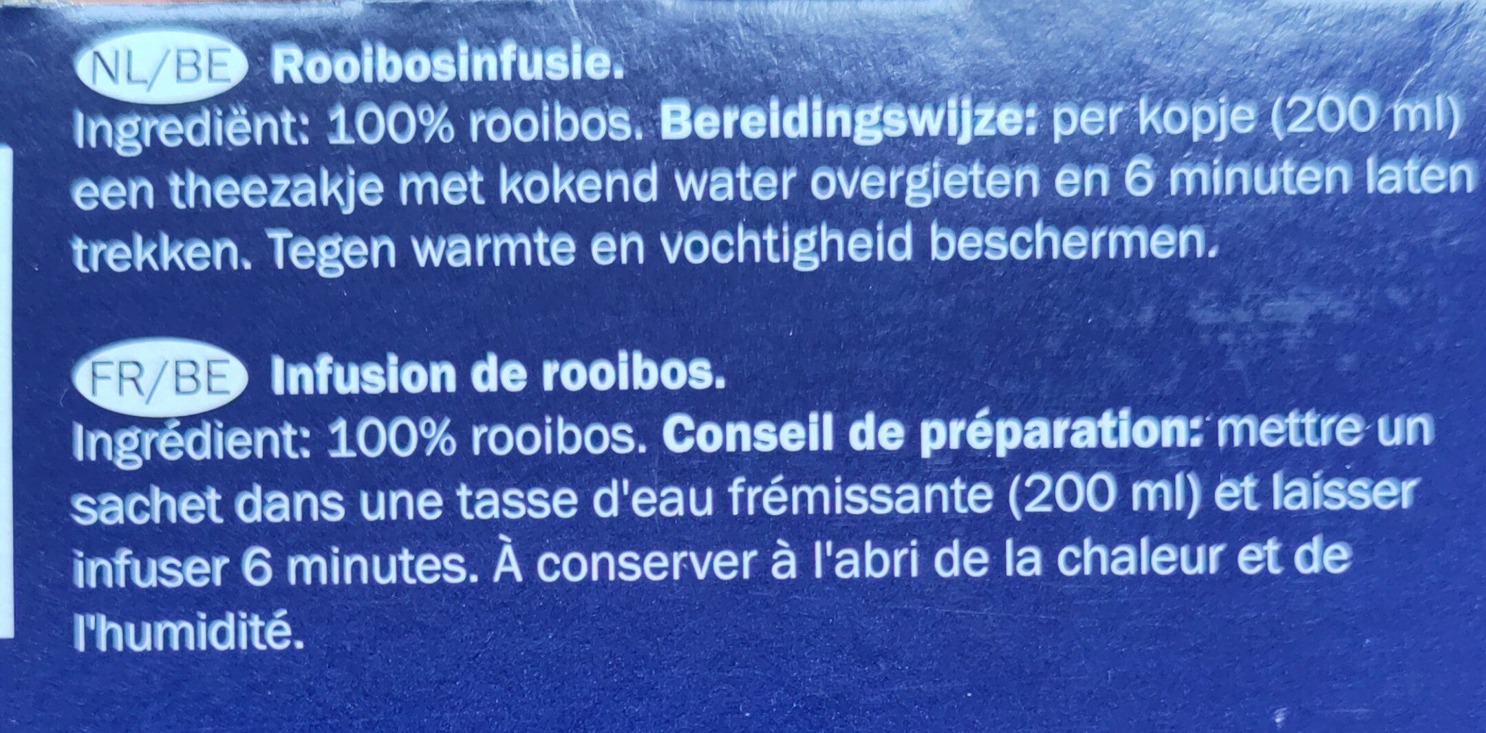 Rooibos Natural - Ingrédients - nl