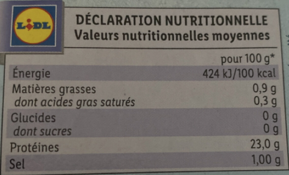 Atún claro al natural - Nutrition facts - es
