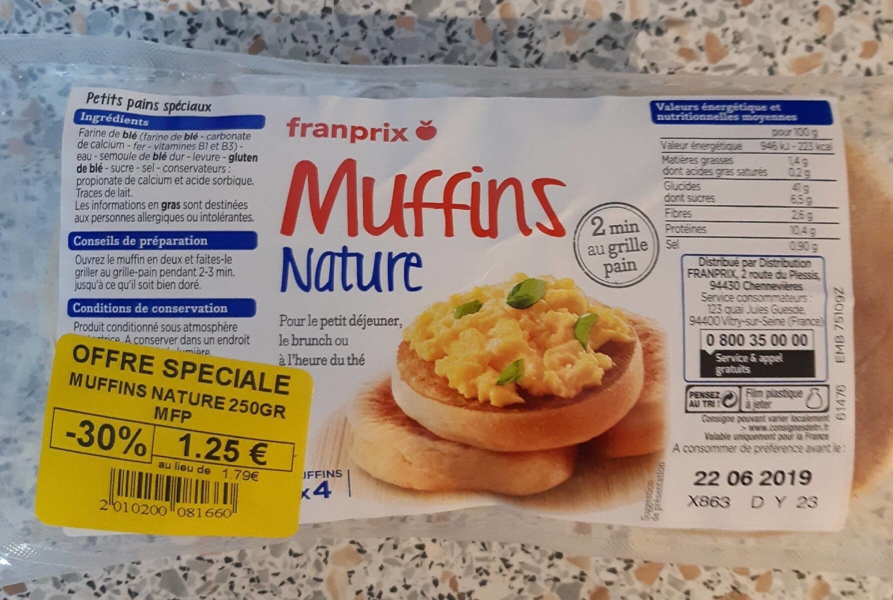 Muffins Nature - Product - fr