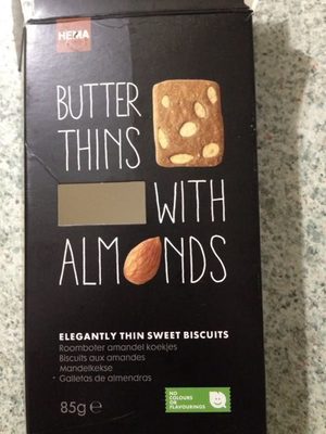 Butteer Thins With Almonds - Produit