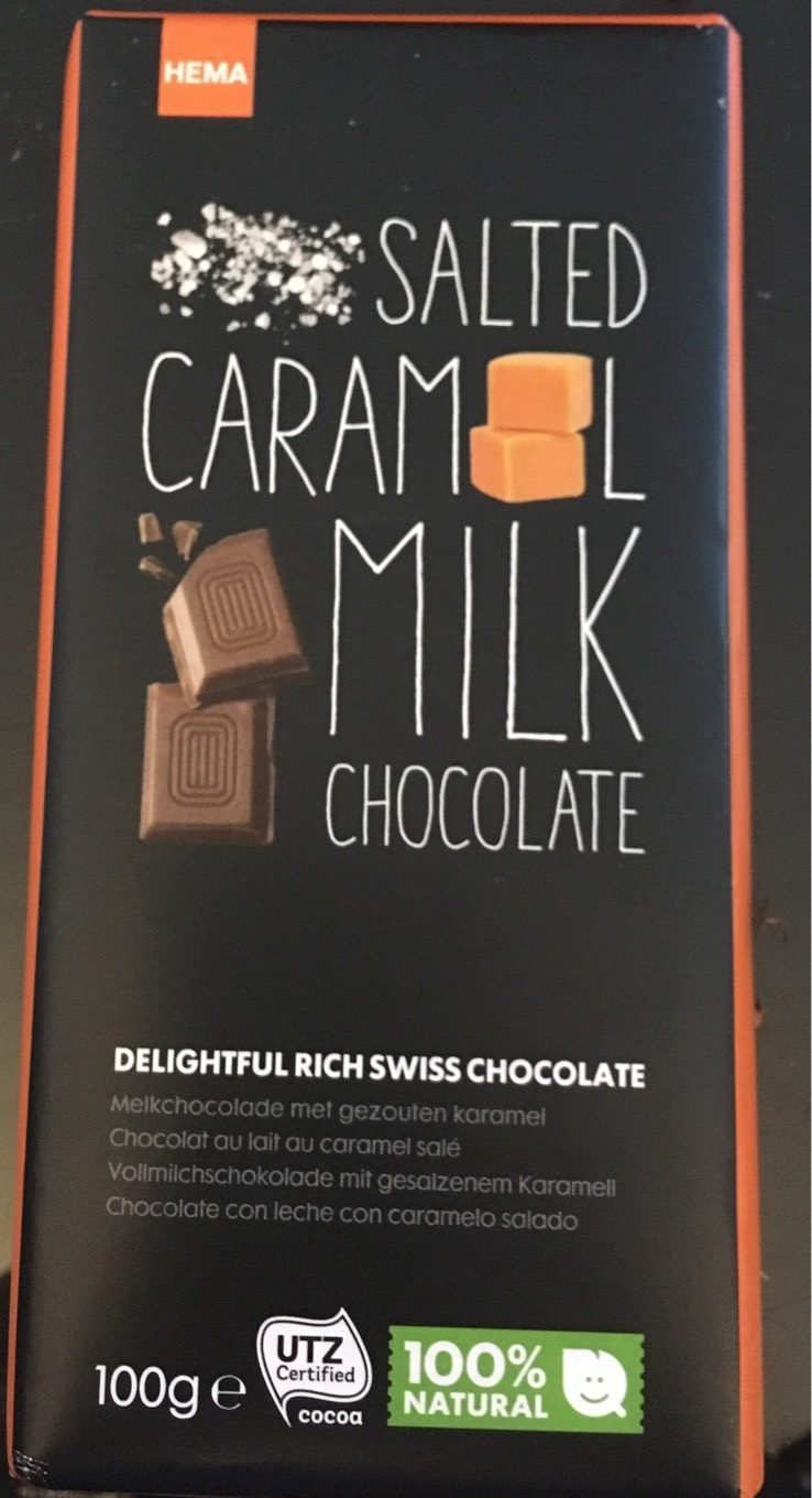 Chocolat au lait aux morceaux de caramel salé - Produit