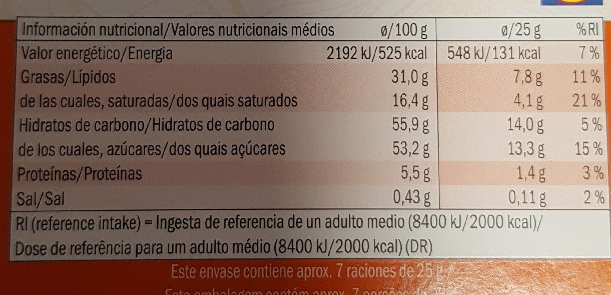 Mousse de leche maracuyá - Informació nutricional - es