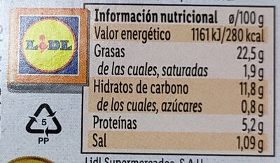 hummus clasico - Nutrition facts