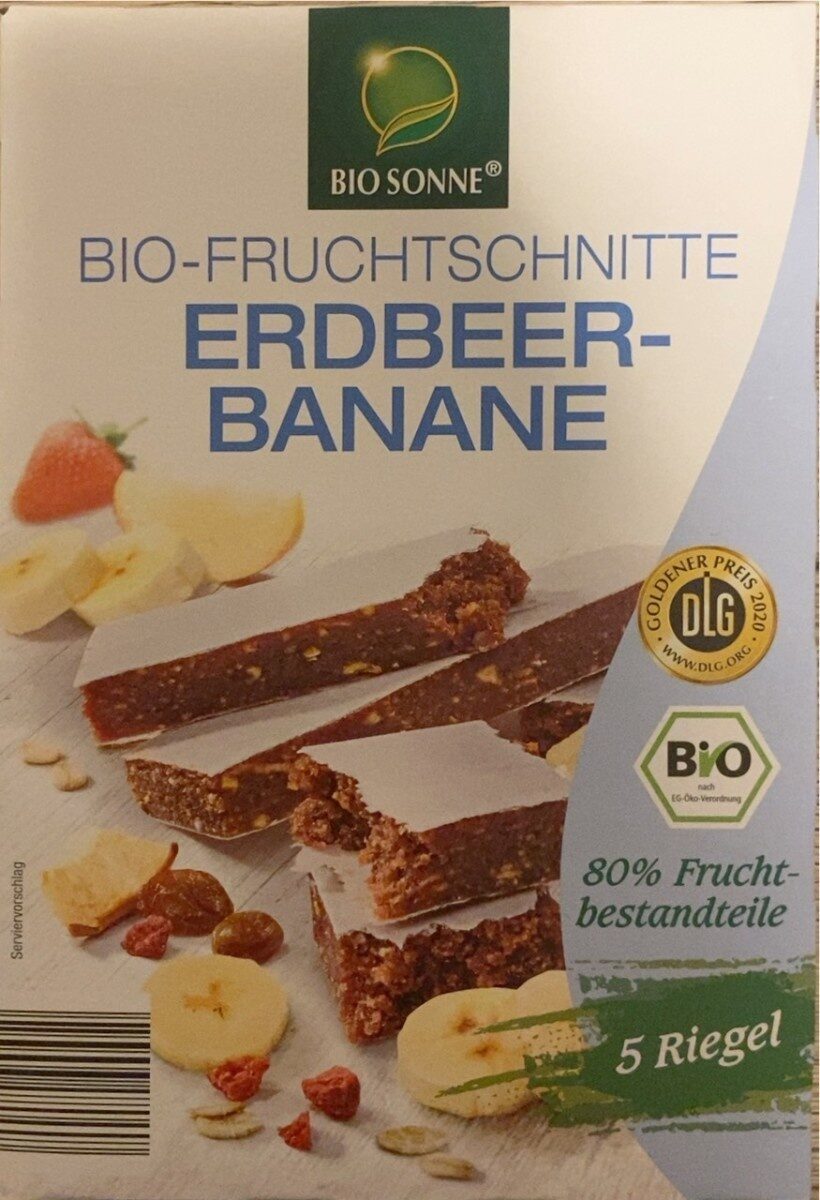 Fruchtschnitte Erdebeer-Banane - Produit - de