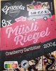 Müsli Riegel Cranberry Zartbitter - Produkt
