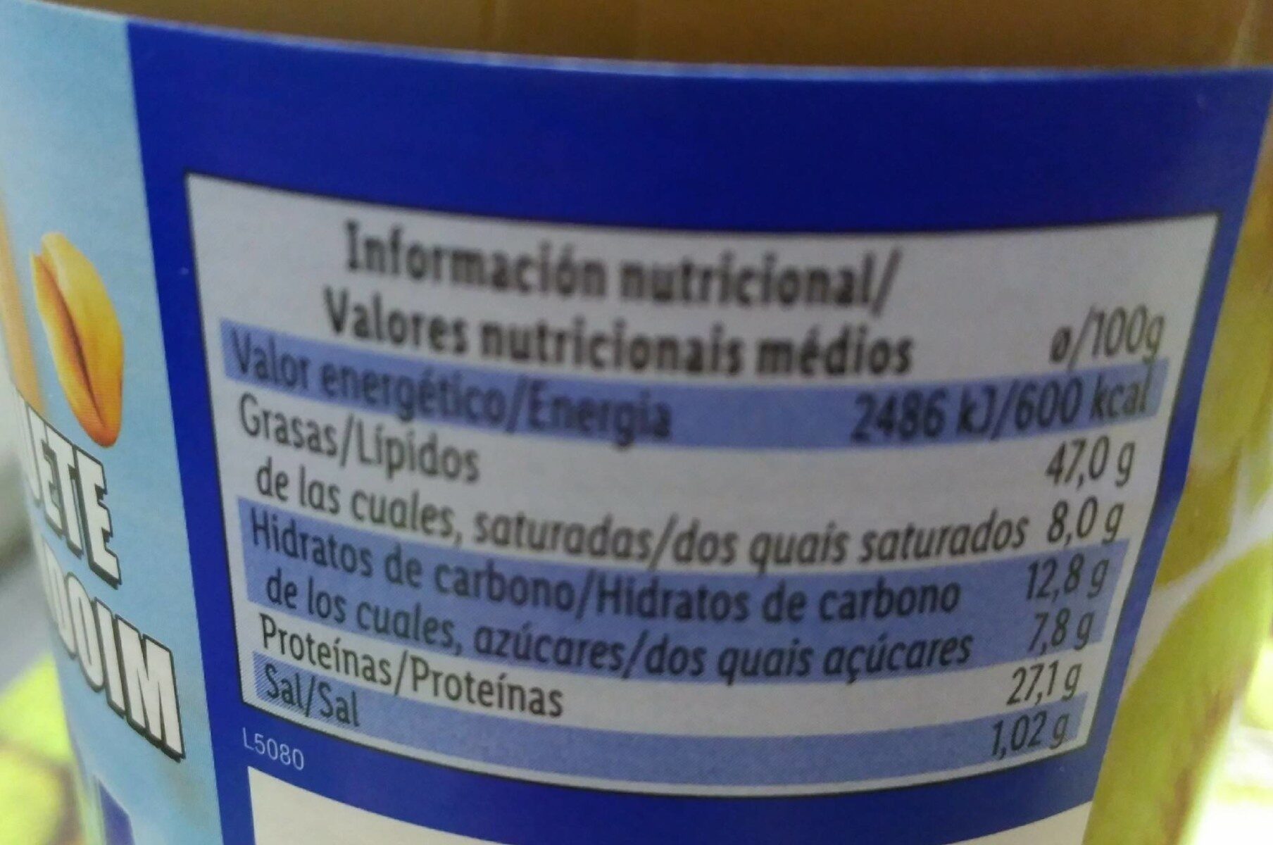 Smooth Peanut butter - Nutrition facts
