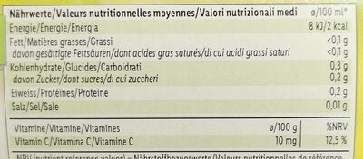 Lord Nelson, Apfel   Vitamin C - Nutrition facts